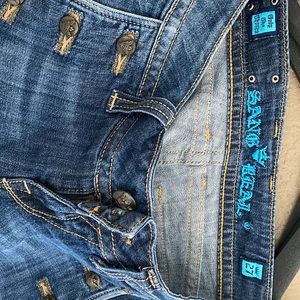 SANG REAL size 27, bootcut jeans.
